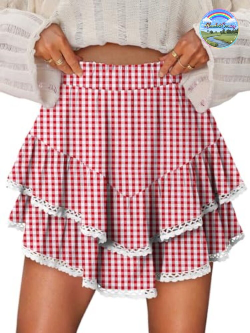 Flowy Ruffle Skorts Mini Skirt High Waisted Tennis Summer Shorts